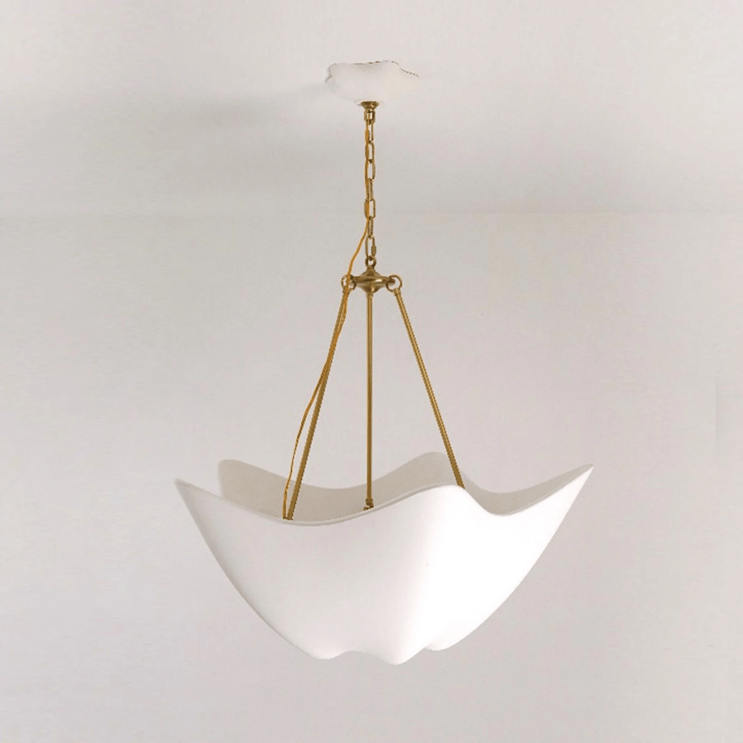 Luvonea Plaster Chandelier - Elegant Design with Adjustable Height & L