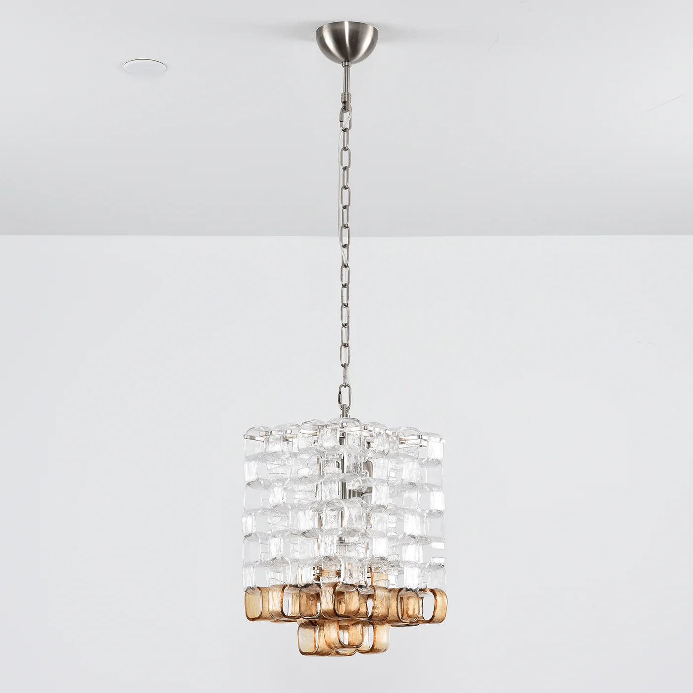 Poliarte Interlocking Glass Chandelier - Elegant Design, Adjustable He