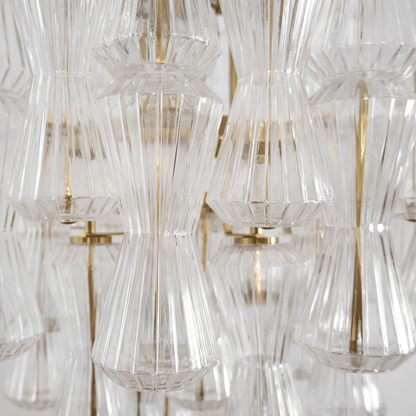 Florenzia Crystal Glass Chandelier - Elegant Design with Adjustable He