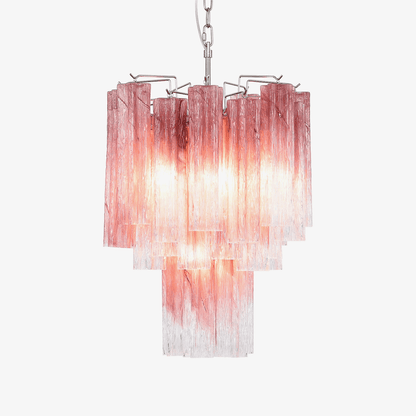 Elegant Rosata Glass Chandelier - Crystal Accents & Adjustable Height