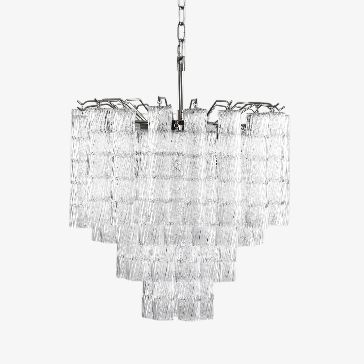 Vetrina Glass Chandelier - Elegant Design with Adjustable Height & LED