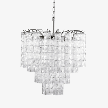 Vetrina Glass Chandelier - Elegant Design with Adjustable Height & LED