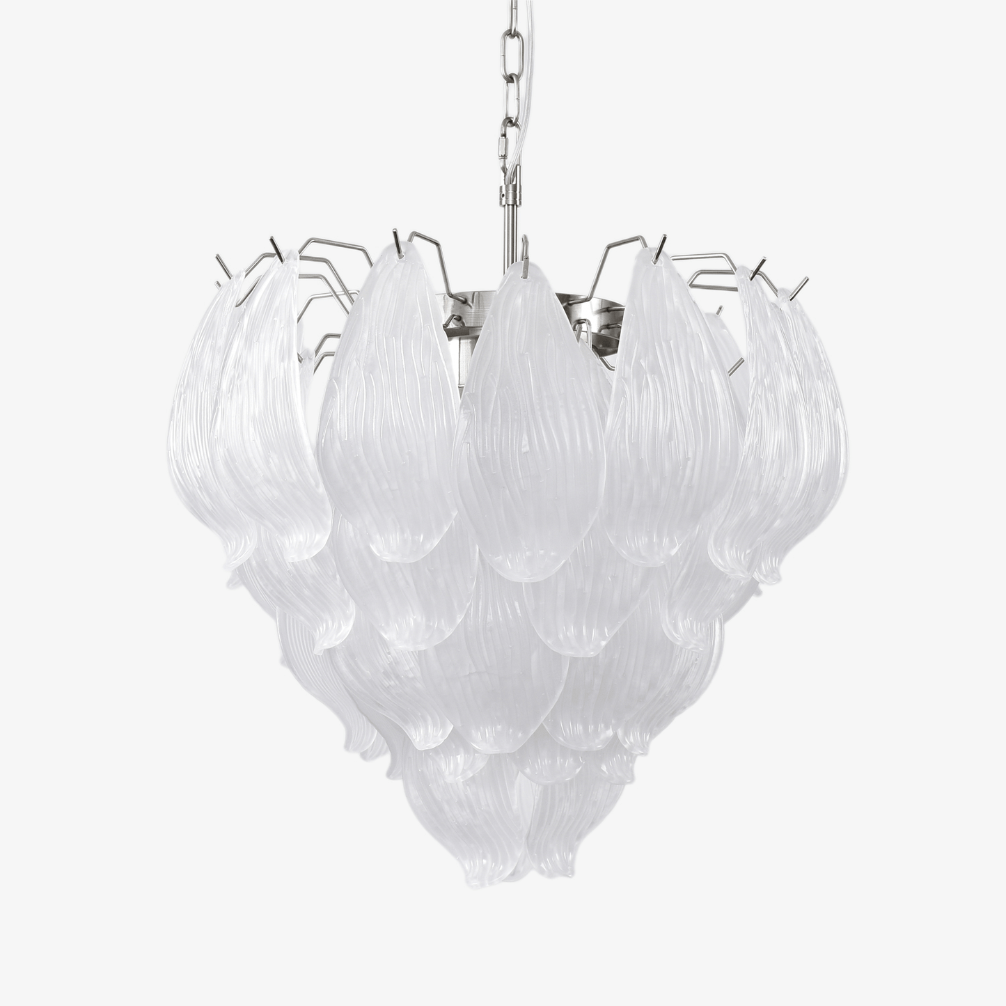Tuliva Modern Glass Chandelier - Elegant Design, Adjustable Height