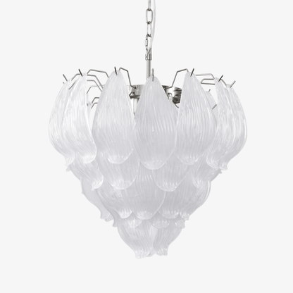 Tuliva Modern Glass Chandelier - Elegant Design, Adjustable Height