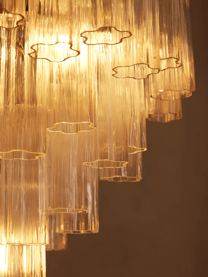 Chiara Chandelier - Elegant Crystal Design with Adjustable Height