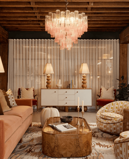Chiara Chandelier - Elegant Crystal Design with Adjustable Height