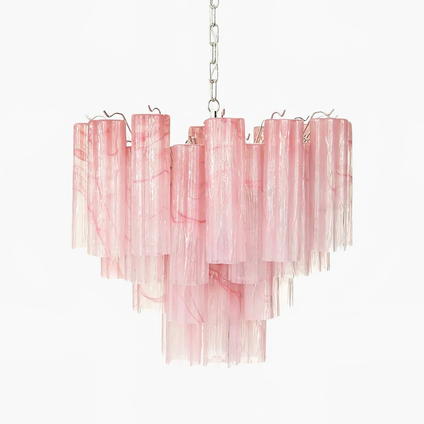 Elegant Glass Tubes Chandelier with Adjustable Height and Energy-Effic