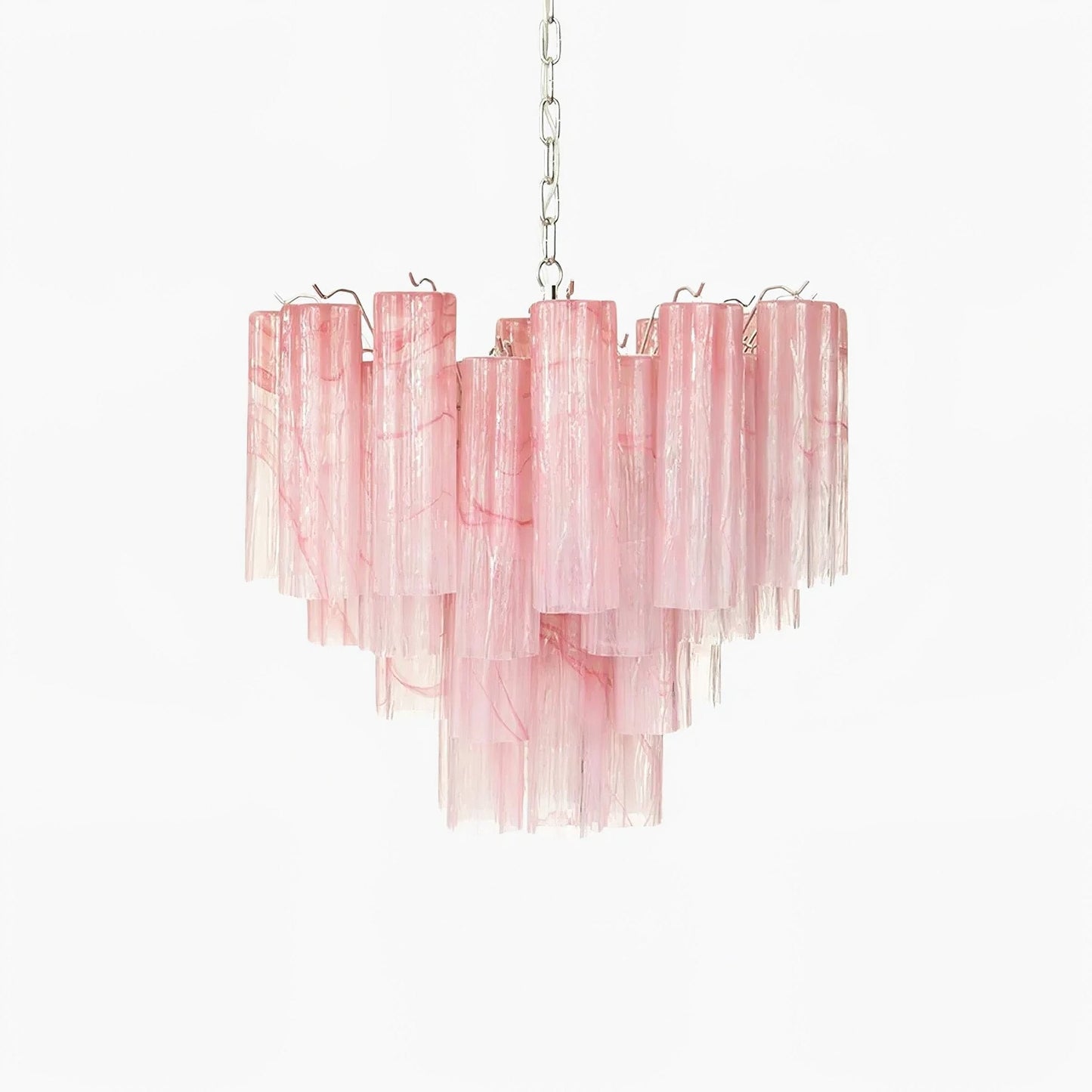 Elegant Glass Tubes Chandelier with Adjustable Height and Energy-Effic