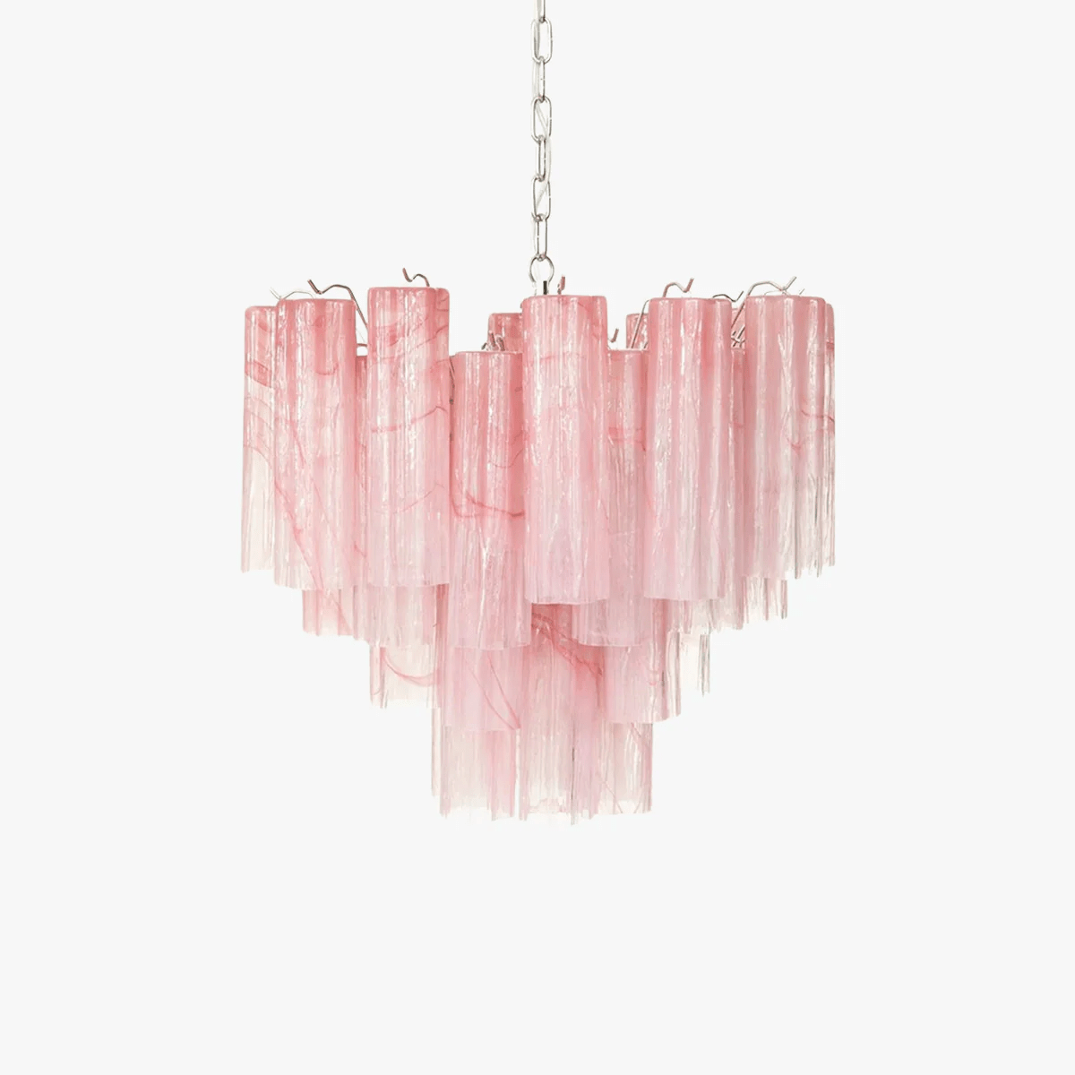 Elegant Glass Tubes Chandelier with Adjustable Height and Energy-Effic