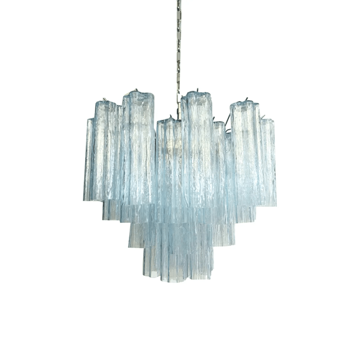 Elegant Glass Tubes Chandelier with Adjustable Height and Energy-Effic