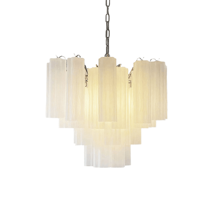 Elegant Glass Tubes Chandelier with Adjustable Height and Energy-Effic