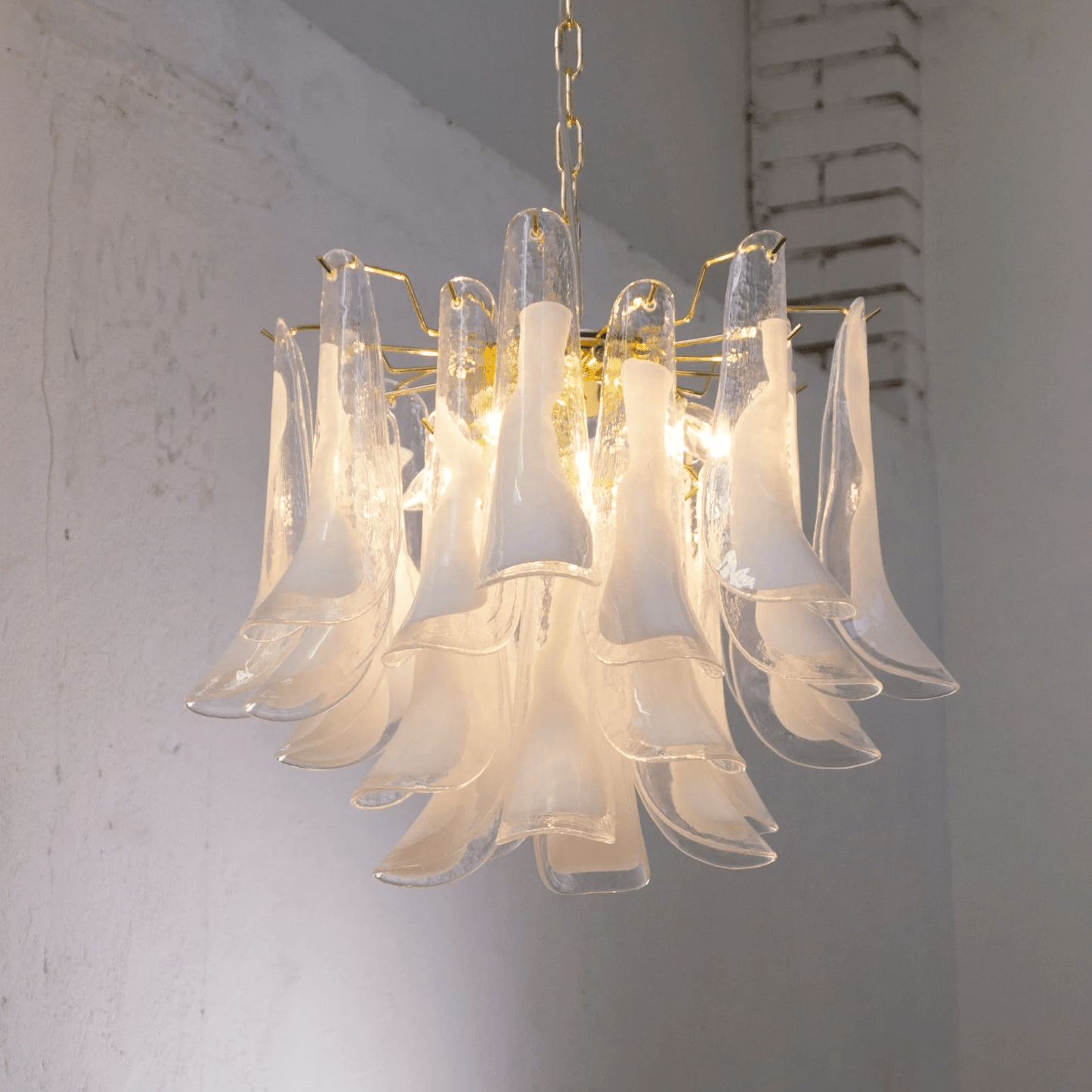 Xiravo Glass Chandelier - Elegant Design with Adjustable Height & LED
