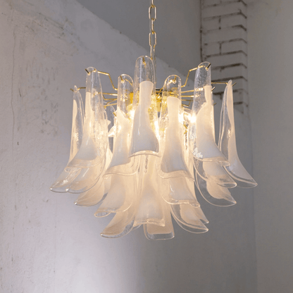 Xiravo Glass Chandelier - Elegant Design with Adjustable Height & LED