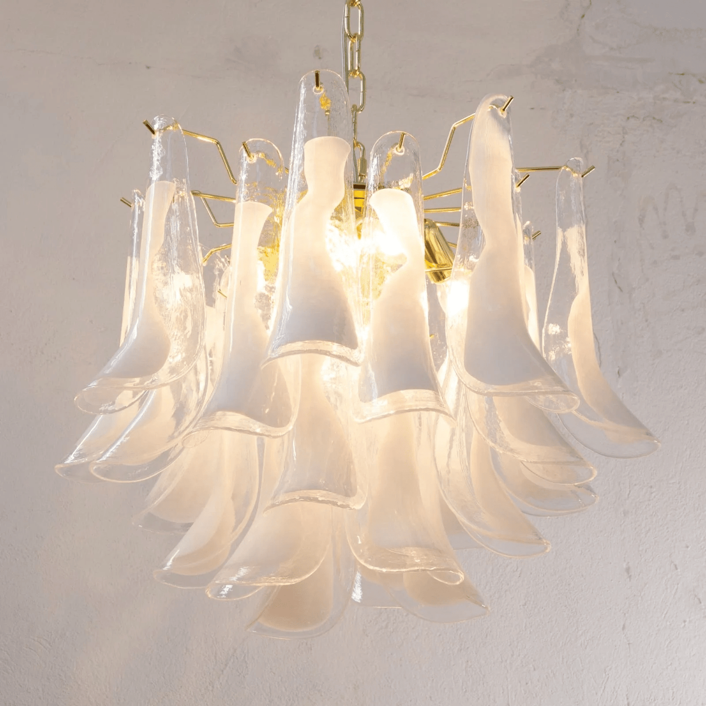 Xiravo Glass Chandelier - Elegant Design with Adjustable Height & LED
