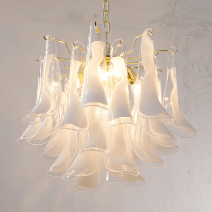 Xiravo Glass Chandelier - Elegant Design with Adjustable Height & LED