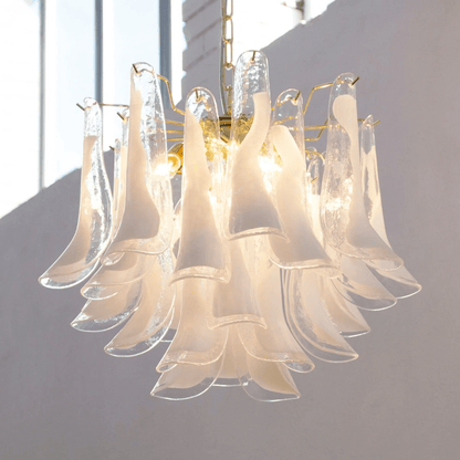 Xiravo Glass Chandelier - Elegant Design with Adjustable Height & LED