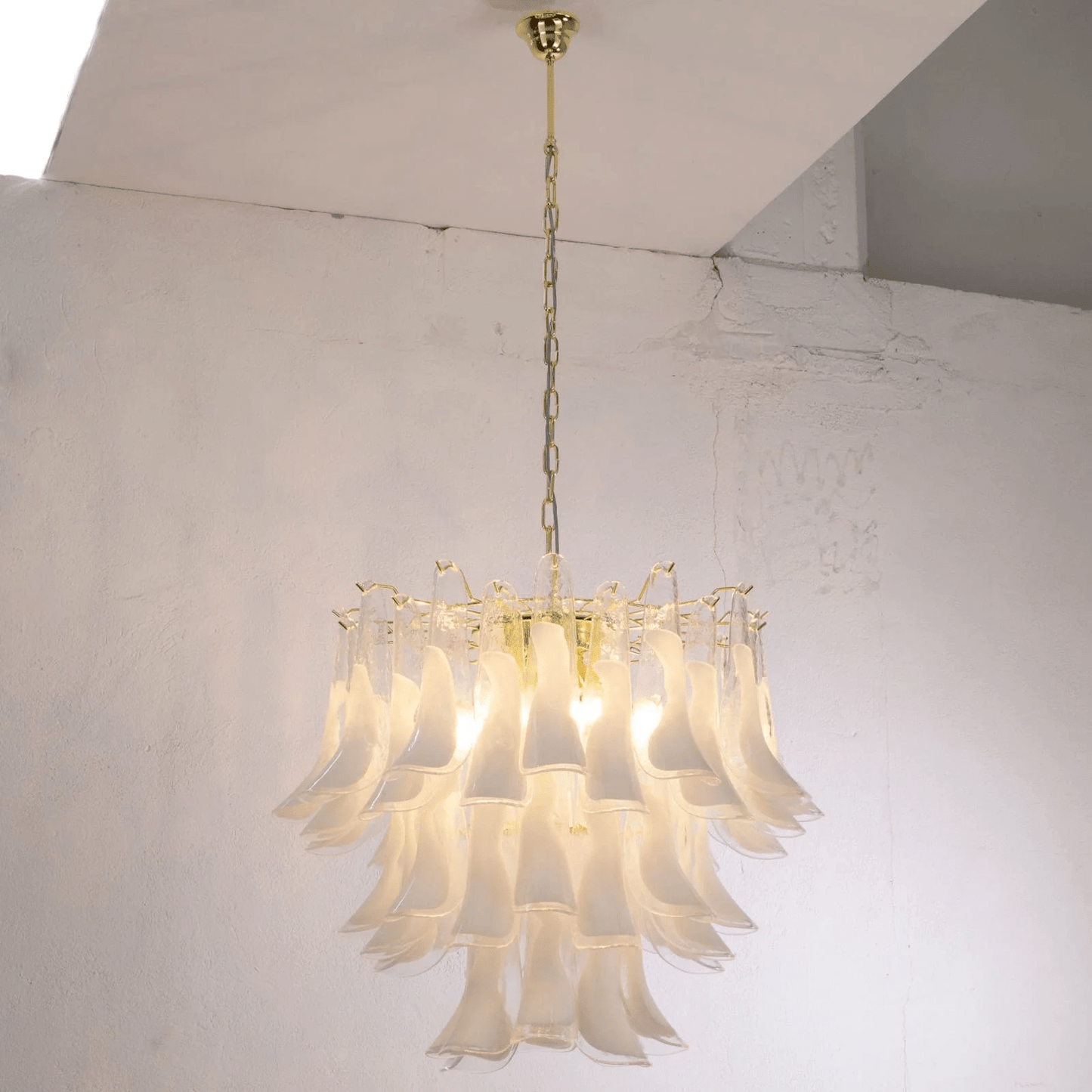 Xiravo Glass Chandelier - Elegant Design with Adjustable Height & LED