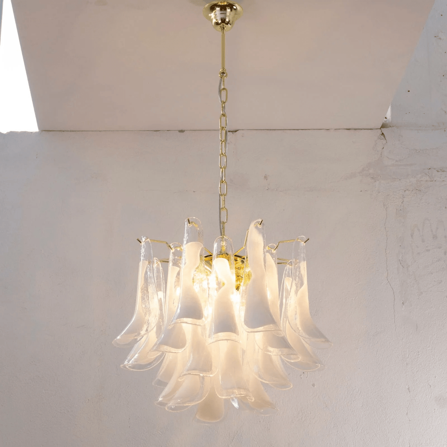 Xiravo Glass Chandelier - Elegant Design with Adjustable Height & LED