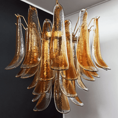 Xiravo Glass Chandelier - Elegant Design with Adjustable Height & LED