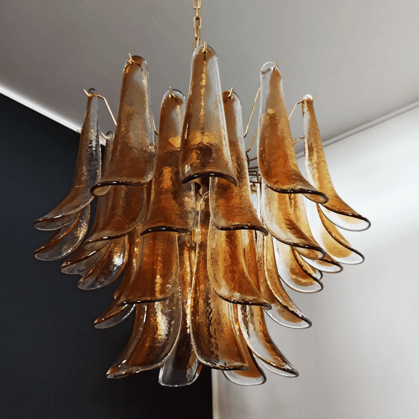 Xiravo Glass Chandelier - Elegant Design with Adjustable Height & LED