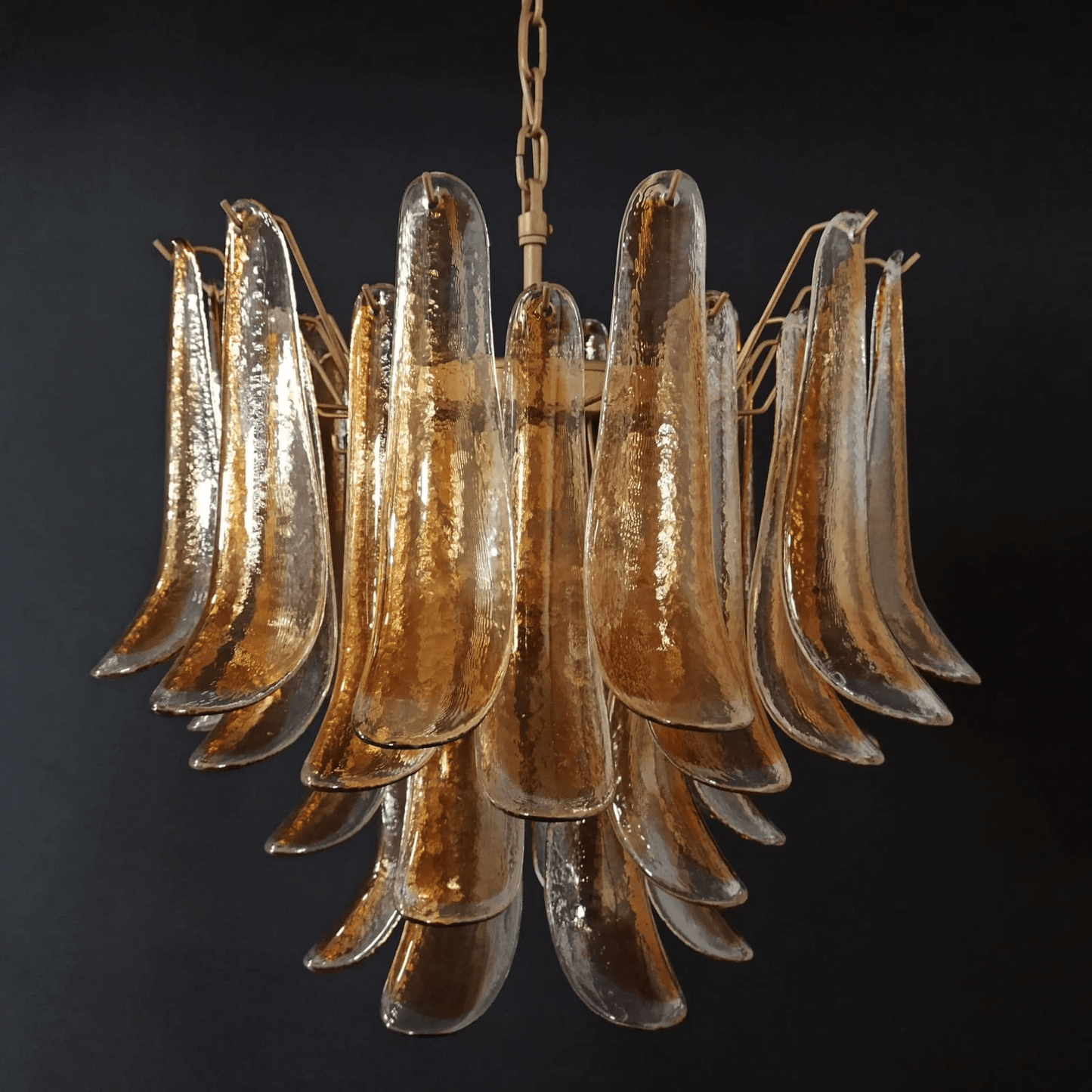 Xiravo Glass Chandelier - Elegant Design with Adjustable Height & LED