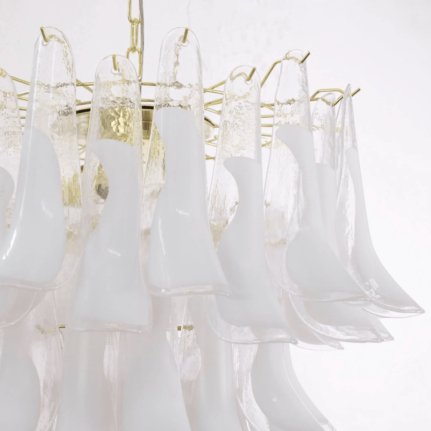 Xiravo Glass Chandelier - Elegant Design with Adjustable Height & LED