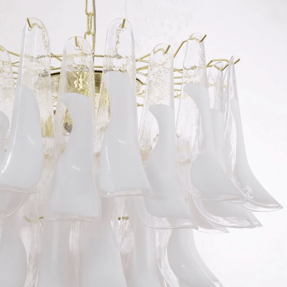 Xiravo Glass Chandelier - Elegant Design with Adjustable Height & LED