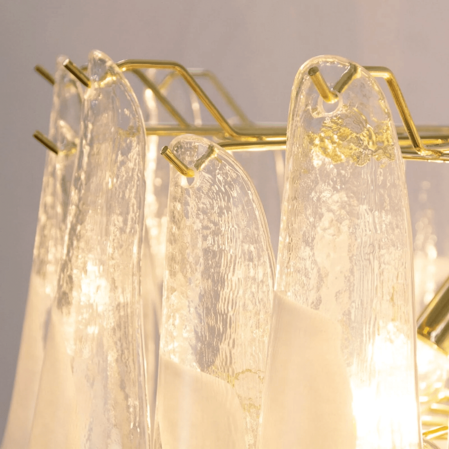 Xiravo Glass Chandelier - Elegant Design with Adjustable Height & LED
