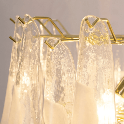 Xiravo Glass Chandelier - Elegant Design with Adjustable Height & LED
