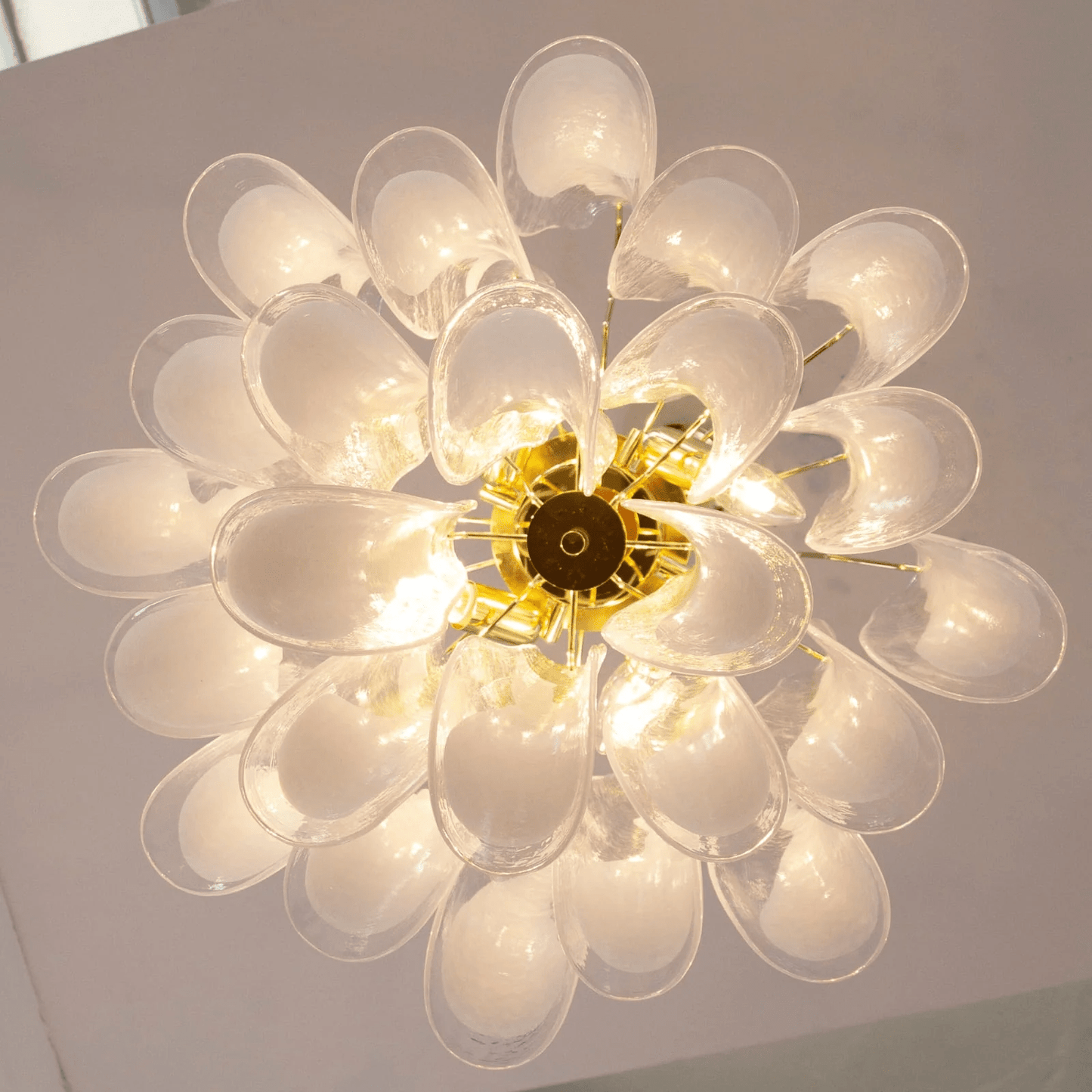 Xiravo Glass Chandelier - Elegant Design with Adjustable Height & LED