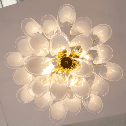 Xiravo Glass Chandelier - Elegant Design with Adjustable Height & LED