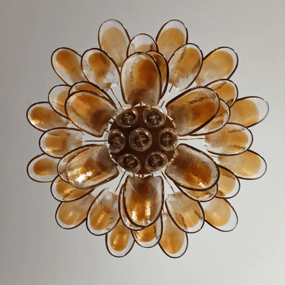 Xiravo Glass Chandelier - Elegant Design with Adjustable Height & LED