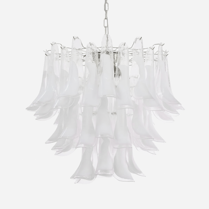 Xiravo Glass Chandelier - Elegant Design with Adjustable Height & LED