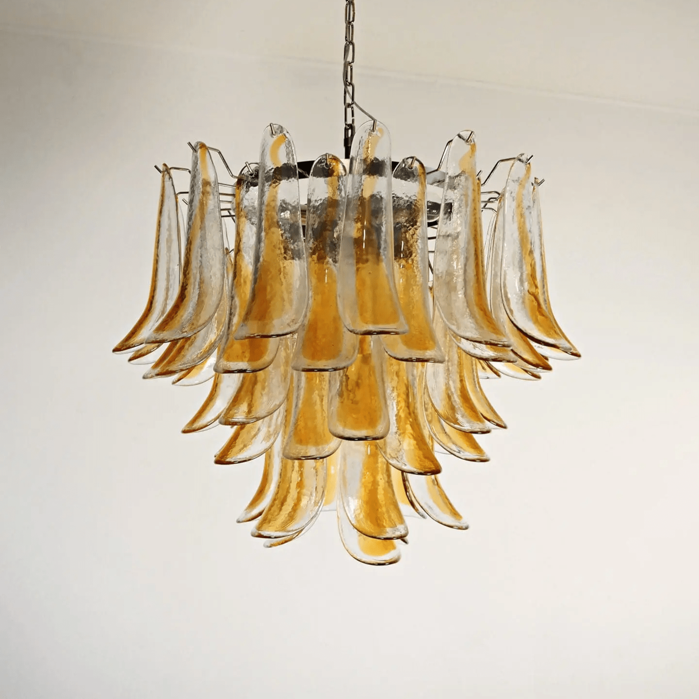 Xiravo Glass Chandelier - Elegant Design with Adjustable Height & LED