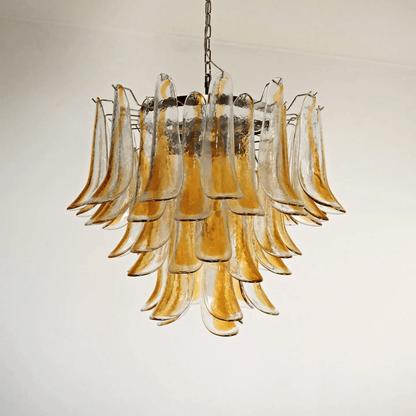 Xiravo Glass Chandelier - Elegant Design with Adjustable Height & LED