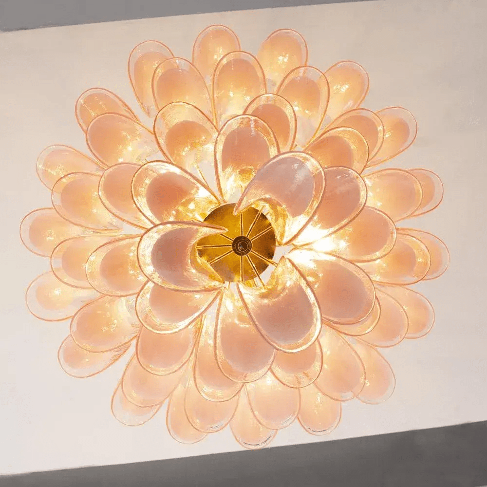 Xiravo Glass Chandelier - Elegant Design with Adjustable Height & LED