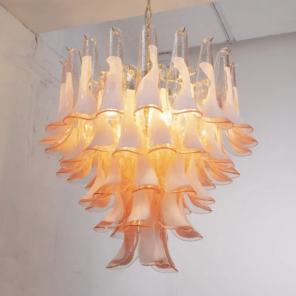 Xiravo Glass Chandelier - Elegant Design with Adjustable Height & LED