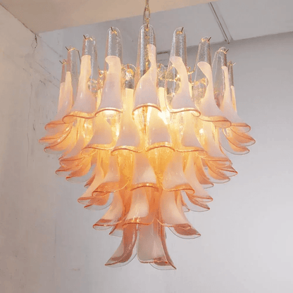 Xiravo Glass Chandelier - Elegant Design with Adjustable Height & LED
