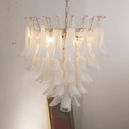 Xiravo Glass Chandelier - Elegant Design with Adjustable Height & LED