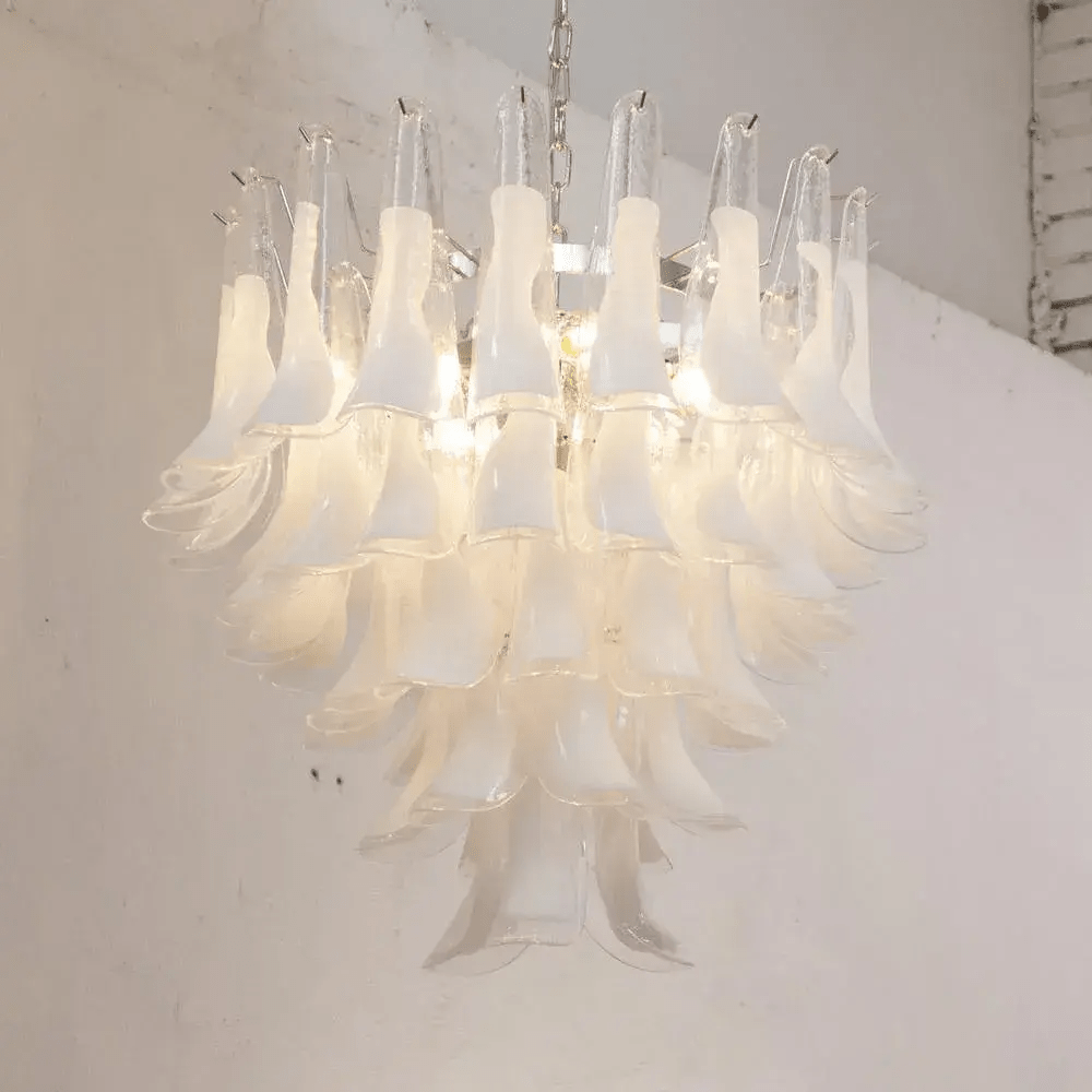 Xiravo Glass Chandelier - Elegant Design with Adjustable Height & LED
