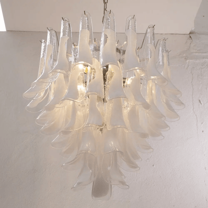 Xiravo Glass Chandelier - Elegant Design with Adjustable Height & LED
