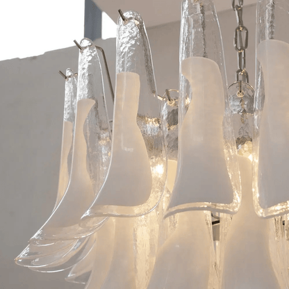 Xiravo Glass Chandelier - Elegant Design with Adjustable Height & LED