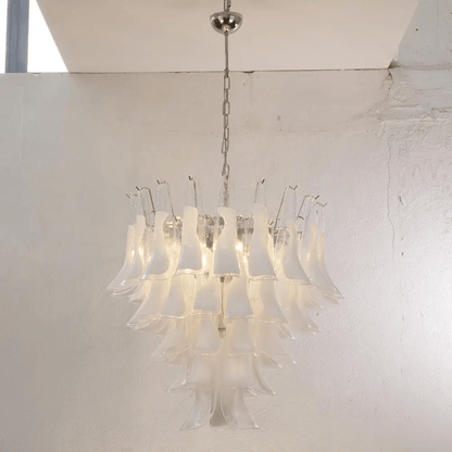 Xiravo Glass Chandelier - Elegant Design with Adjustable Height & LED