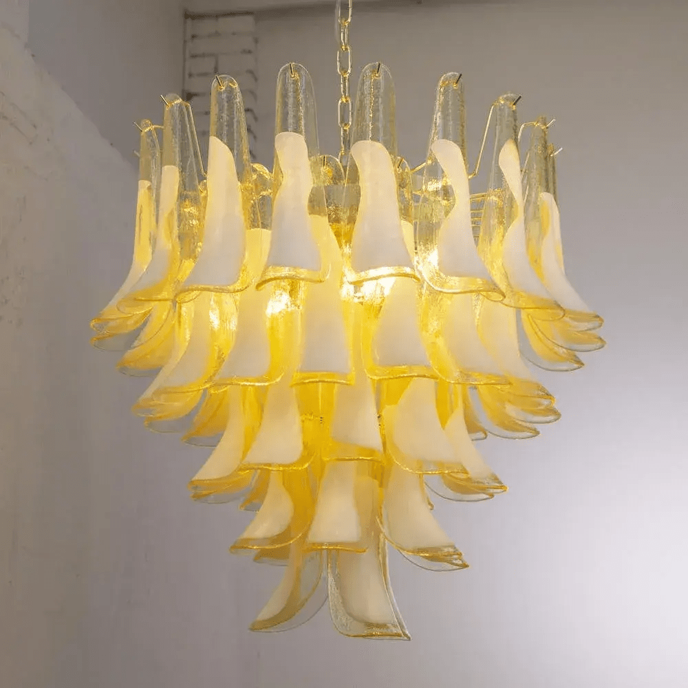 Xiravo Glass Chandelier - Elegant Design with Adjustable Height & LED
