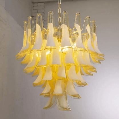Xiravo Glass Chandelier - Elegant Design with Adjustable Height & LED