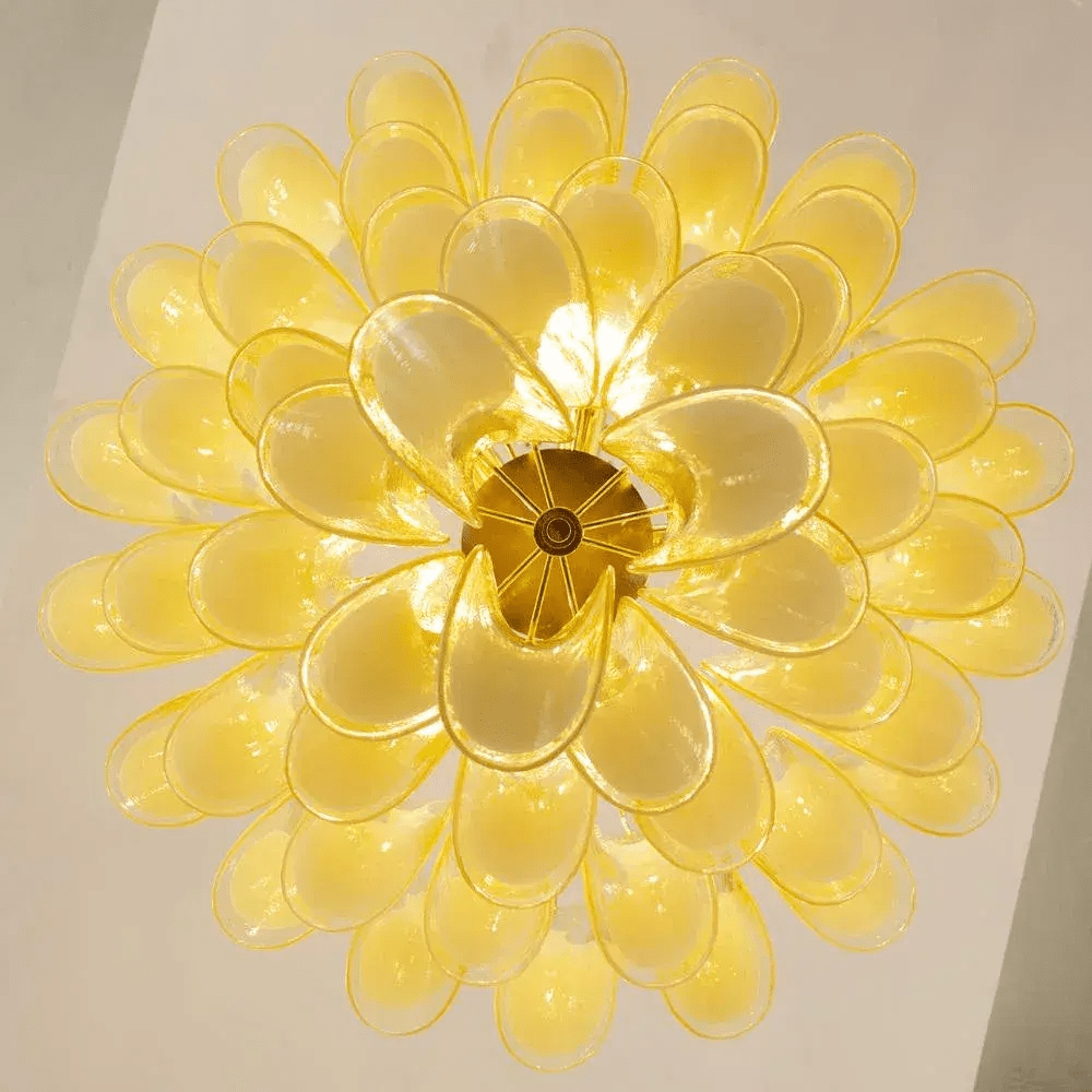 Xiravo Glass Chandelier - Elegant Design with Adjustable Height & LED