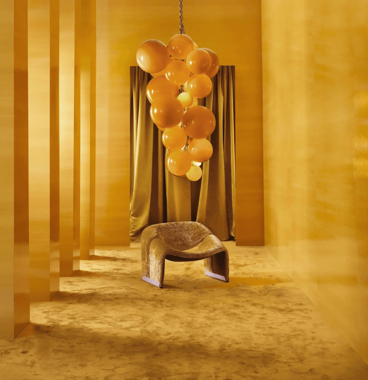 Velymo Grapetta Chandelier - Elegant Design with Adjustable Brightness