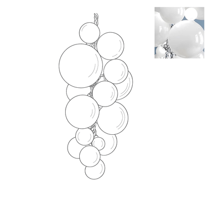 Velymo Grapetta Chandelier - Elegant Design with Adjustable Brightness
