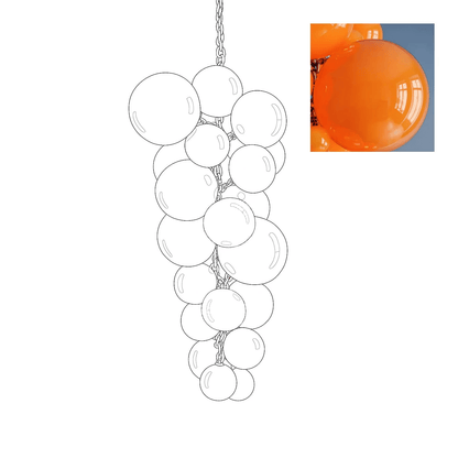 Velymo Grapetta Chandelier - Elegant Design with Adjustable Brightness