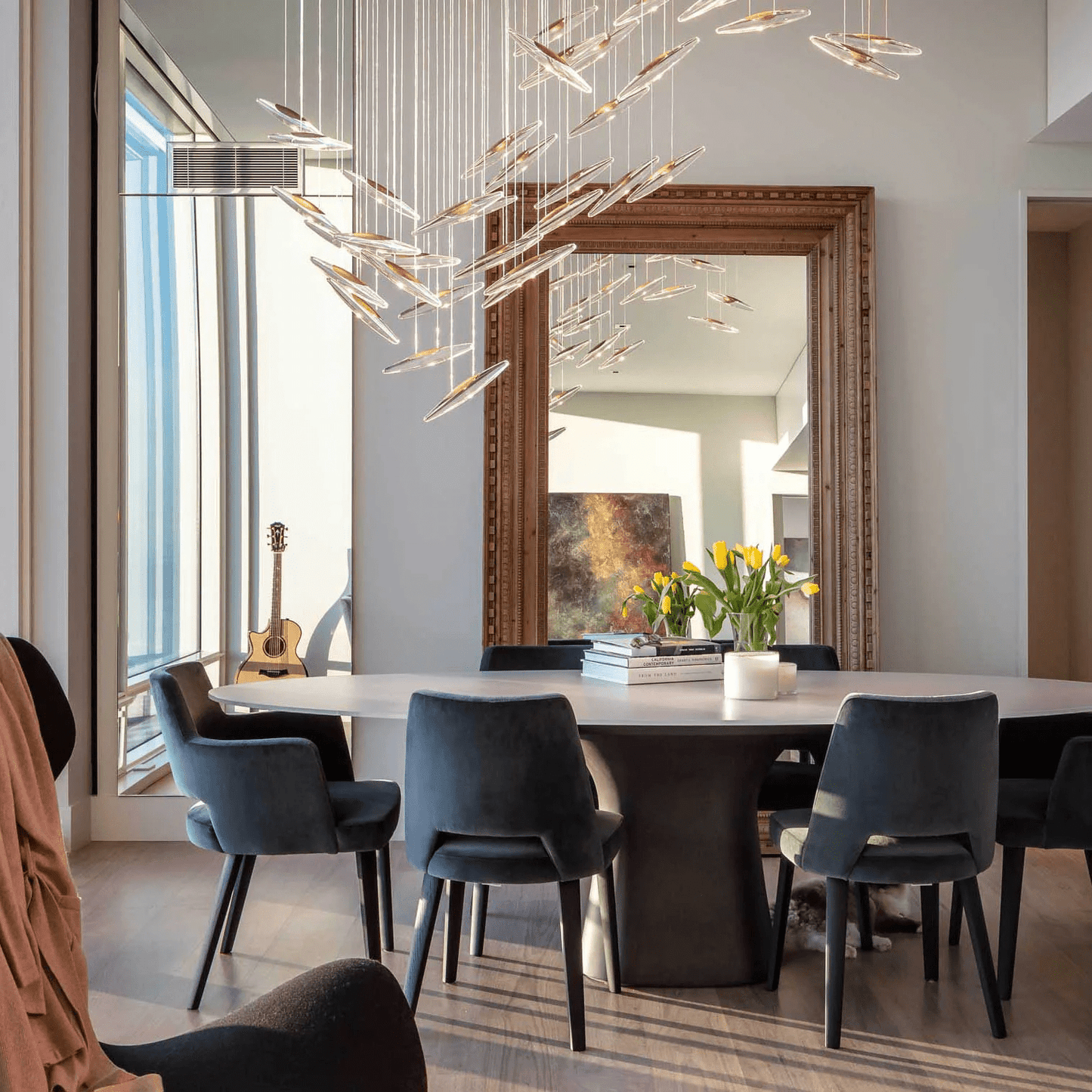 Elegant Moonlight Whispers Chandelier with Adjustable Brightness & Cry